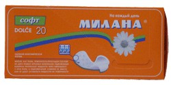 Прокладки женские ежедневные Милана дольче софт 20 шт.