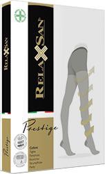 Колготки компрессионные Relaxsan Престиж из нитей двойной обкрутки 3D 1 класс компрессии 18-22мм рт.ст. р. 5 skin светло-телесные 140 den