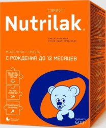 Смесь молочная детская, Нутрилак 600 г Бейсик сухая 0-12 мес