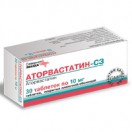 Аторвастатин-СЗ, табл. п/о пленочной 10 мг №90