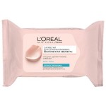 Салфетки для снятия макияжа, L'Oreal (Лореаль) №25 Трио Актив Бесконечная свежесть очищающие с экстрактами розы и лотоса